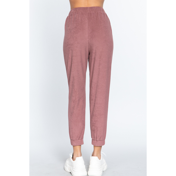 Terry Towelling Long Jogger Pants - Picture 3 of 6